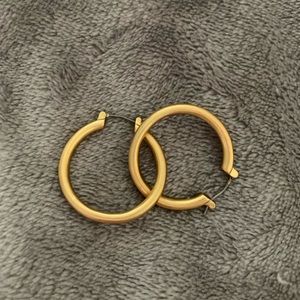 madewell gold hoops